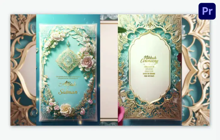 Premium 3D Islamic Wedding Invitation Design Instagram Story